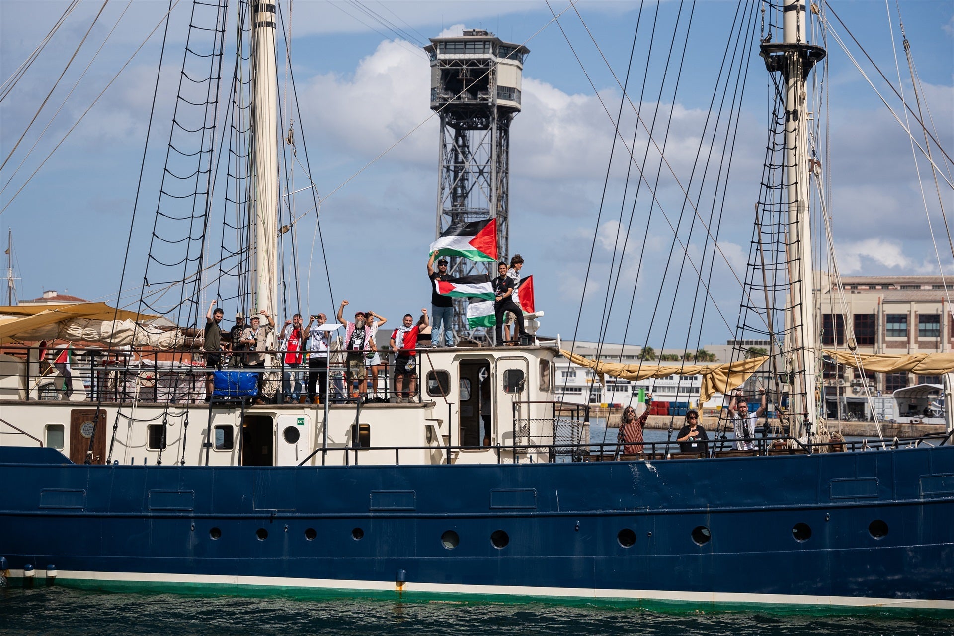 Un dels vaixells de la Global Sumud Flotilla / Europa Press/Contacto/Marc Asensio Clupes