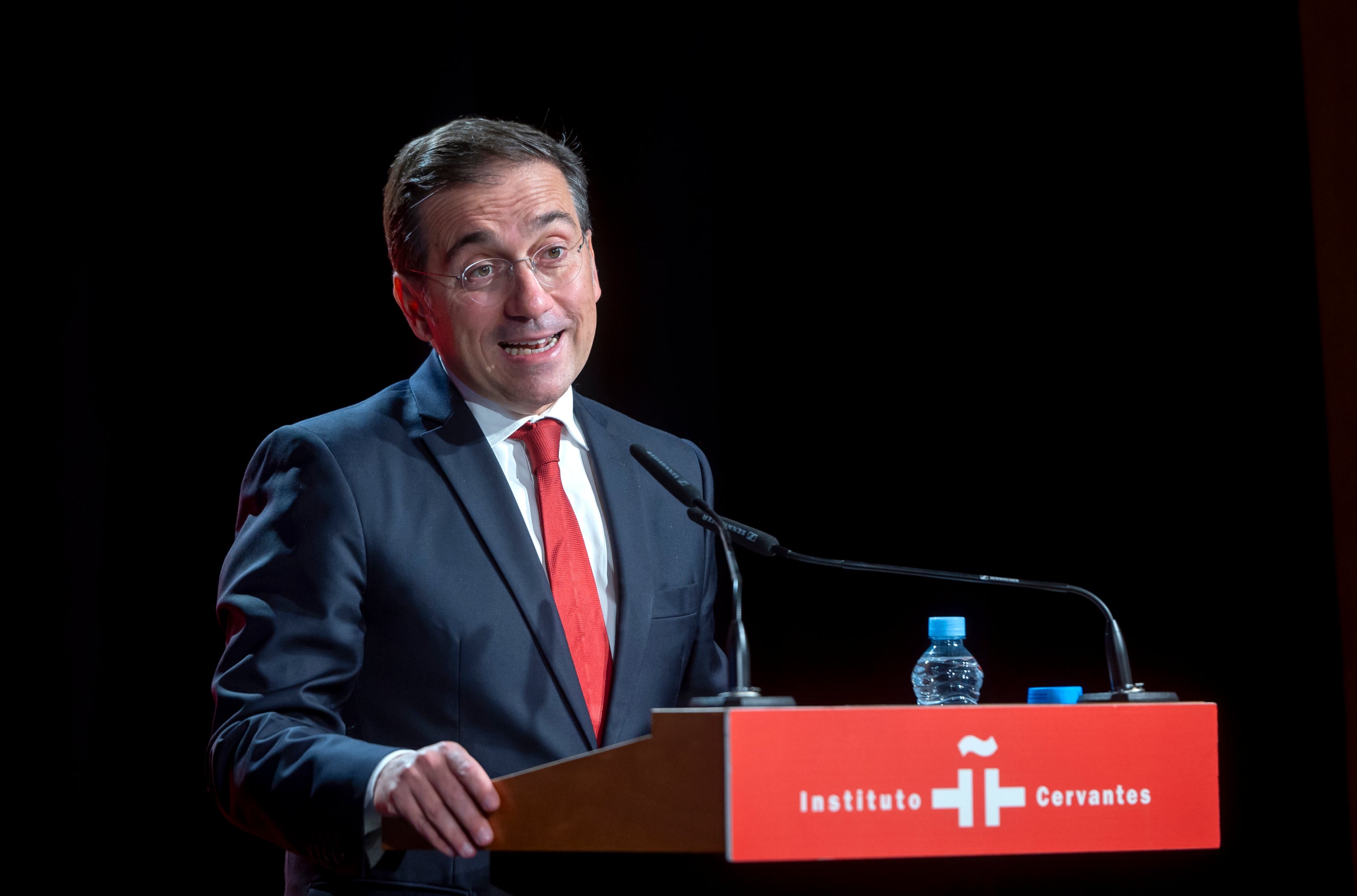 El ministro de Asuntos Exteriores, José Manuel Albares, en un acto en Madrid / EuropaPress