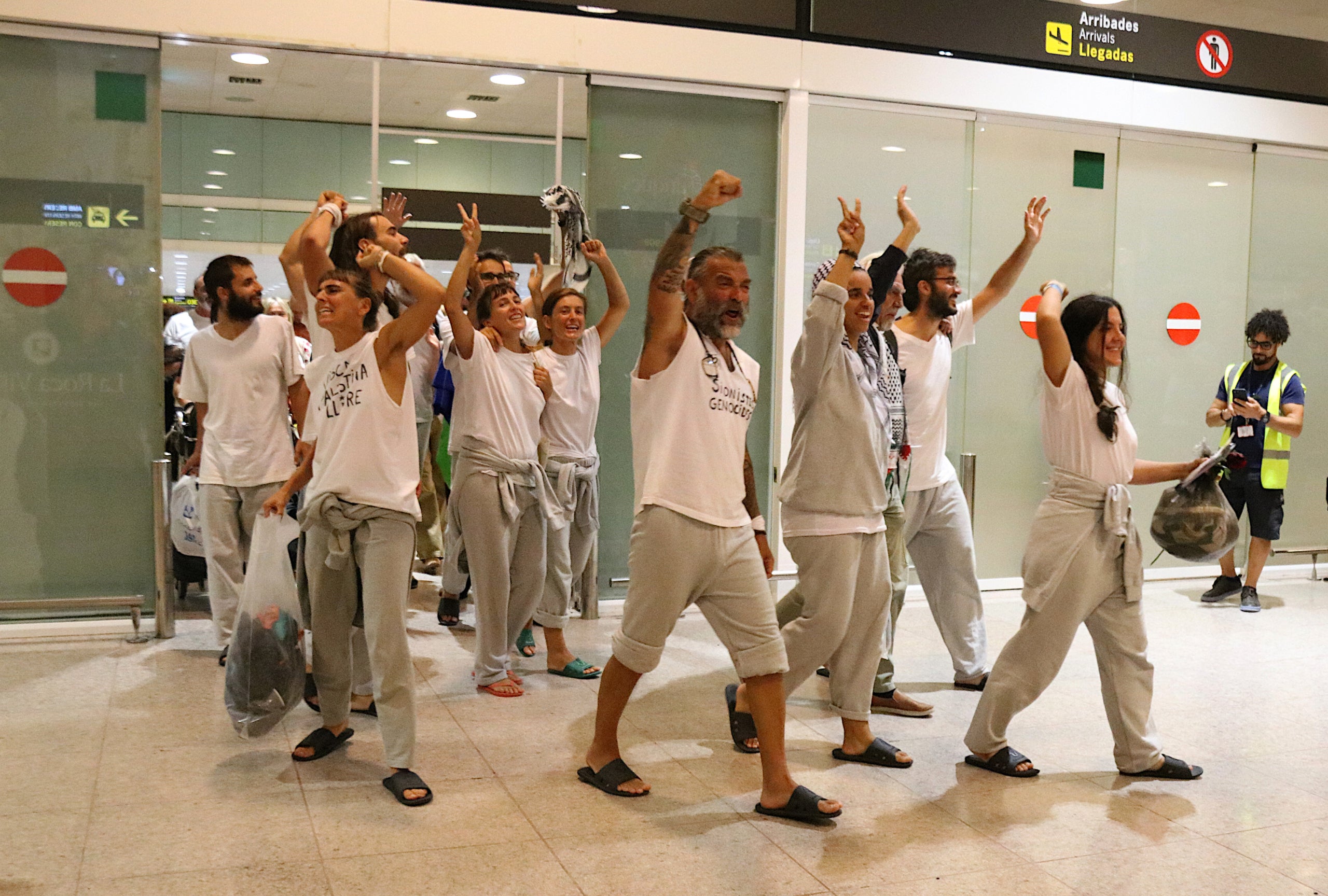 Els últims activistes catalans de la Flotilla han arribat al Prat / ACN