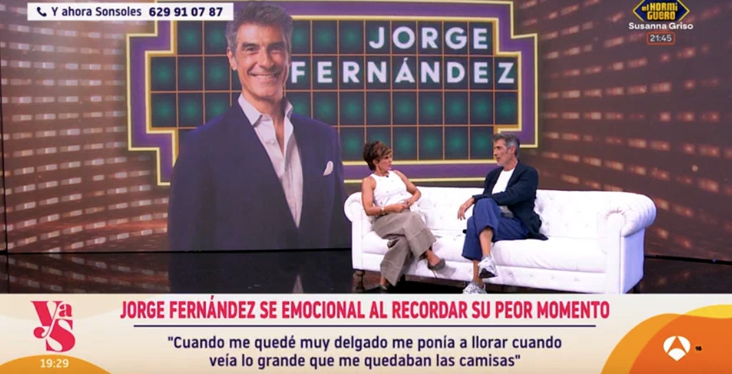 Jorge Fernández recorda el seu pitjor moment a Antena 3