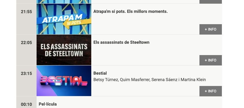 La graella de TV3 confirma el canvi d'hora per al programa