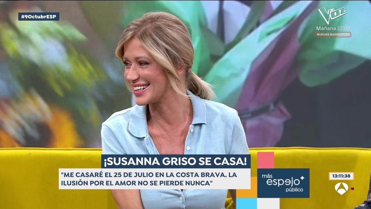 La presentadora ha confirmat en directe que es casarà l'any vinent - Antena 3