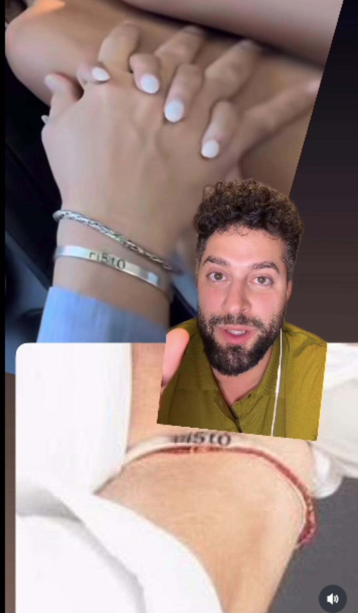 La pulsera que porta Risto coincideix amb la pulsera del video | Instagram