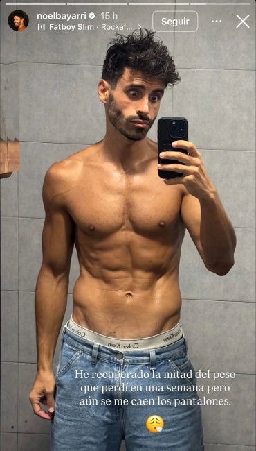 Noel Bayarri explica que ha recuperat la meitat del pes de Supervivientes - Instagram