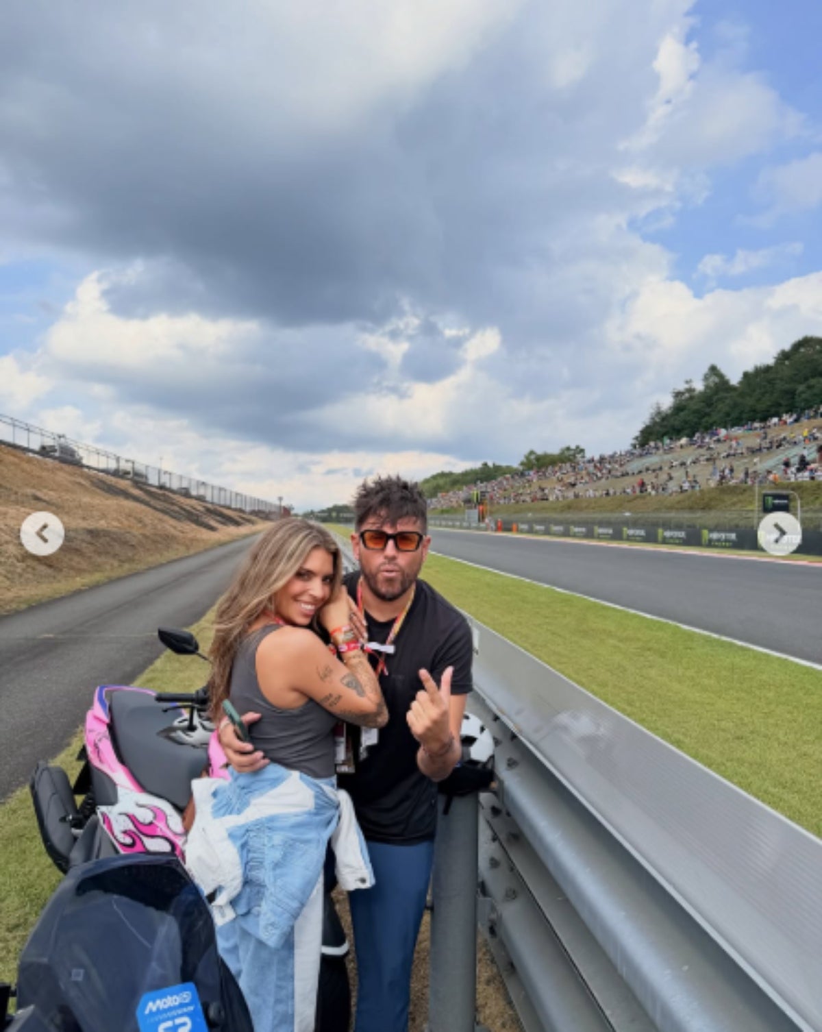 Pablo López i Laura Rubio en el premi de MotoGP del Japó | Instagram