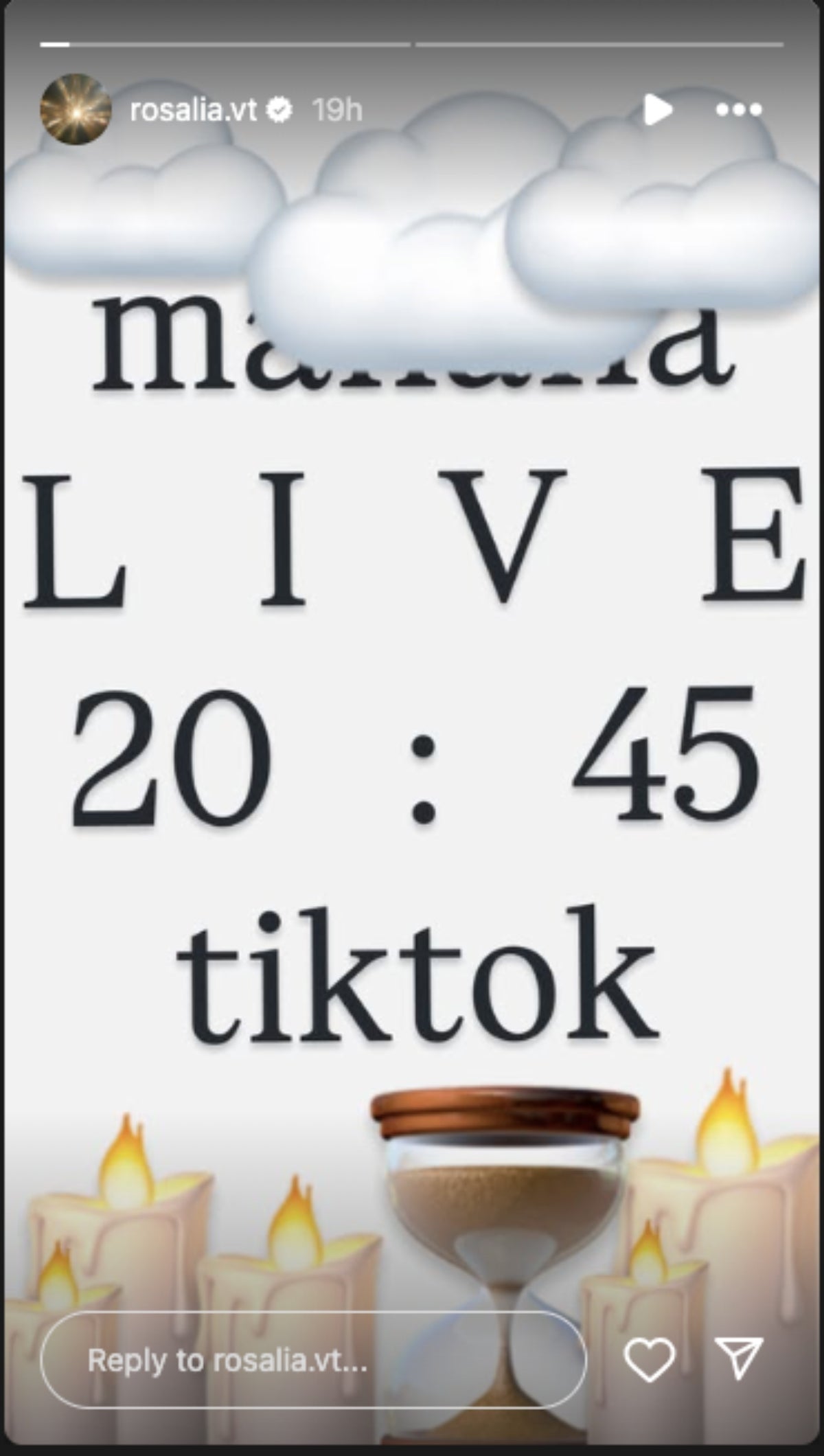 Rosalía anuncia un vídeo en directe a través de TikTok | Instagram