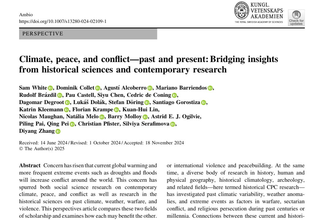 Parte del capítulo del libro colectivo donde historiadores relacionan cambio climático y las brujas