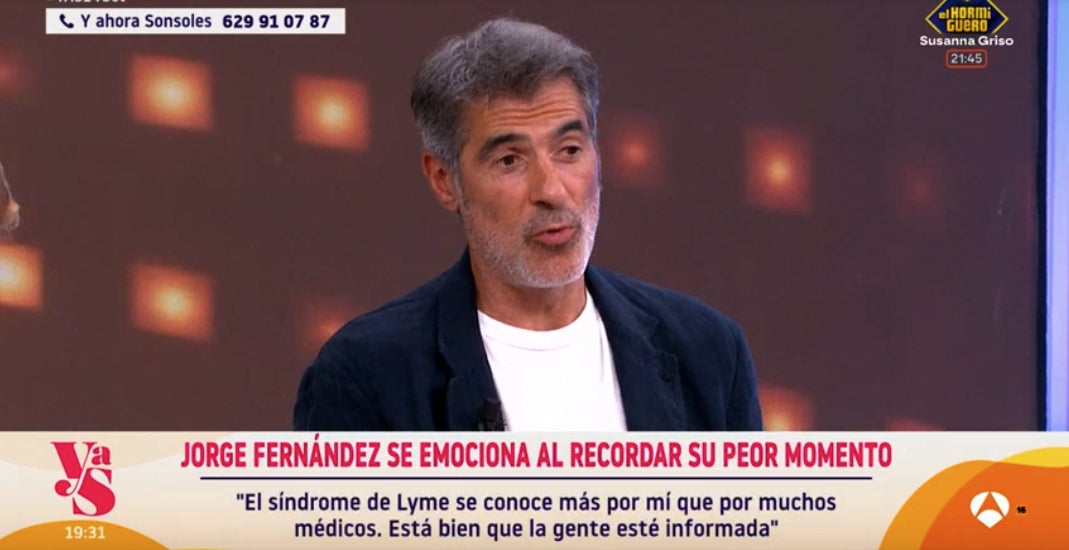 Una malaltia digestiva va preocupar molt Jorge Fernández - Antena 3