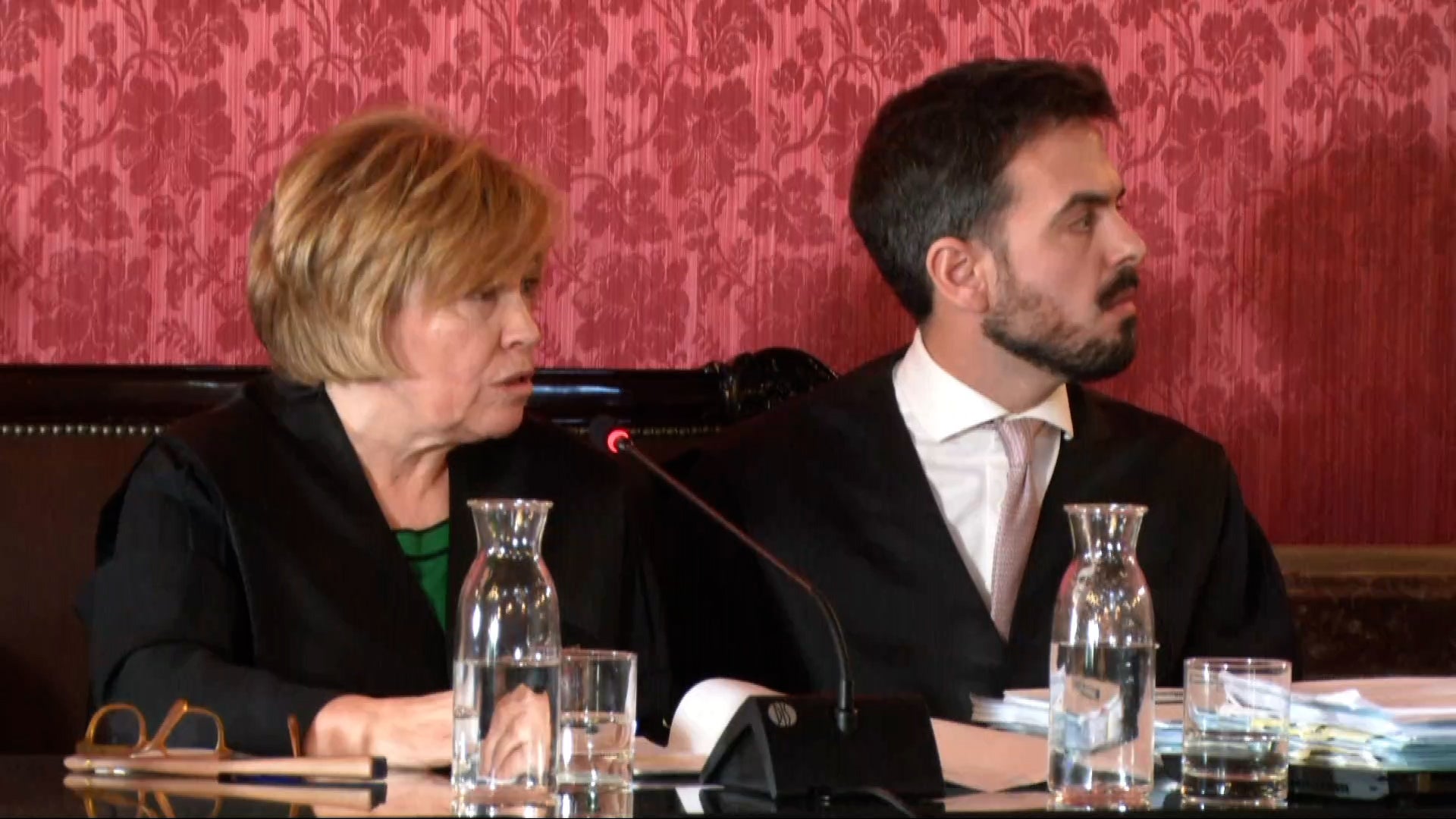 Els advocats d'Alvaro Garcia Ortiz, en un moment de la seva intervenció/TS