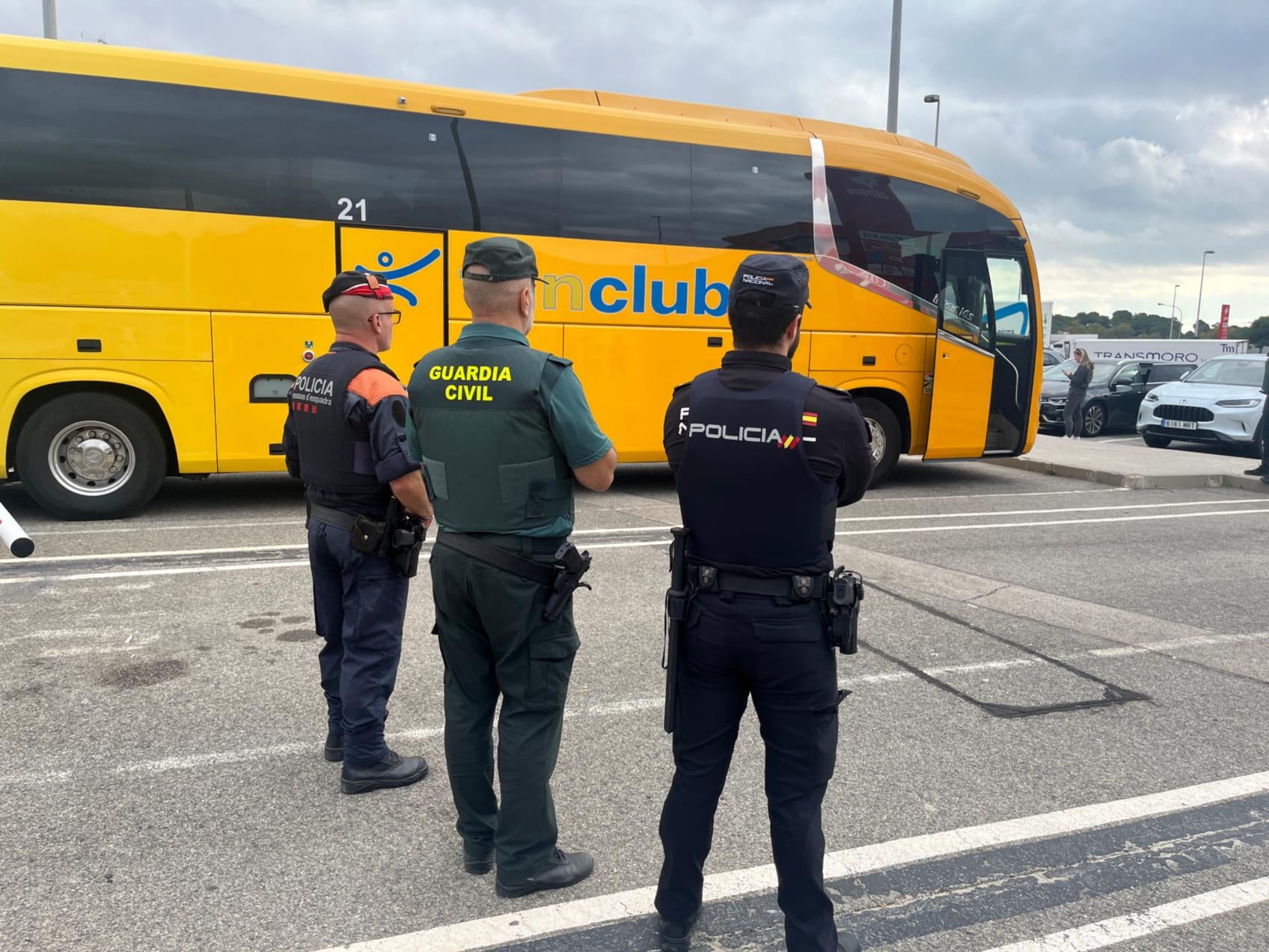 Mossos, Guardia Civil y CNP en un dispositivo conjunto/MdI