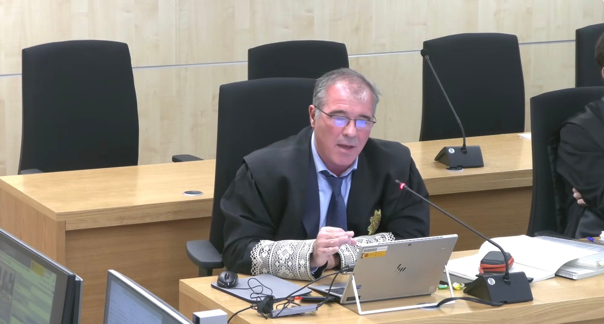 El fiscal Fernando Bermejo, en un moment del judici/QS