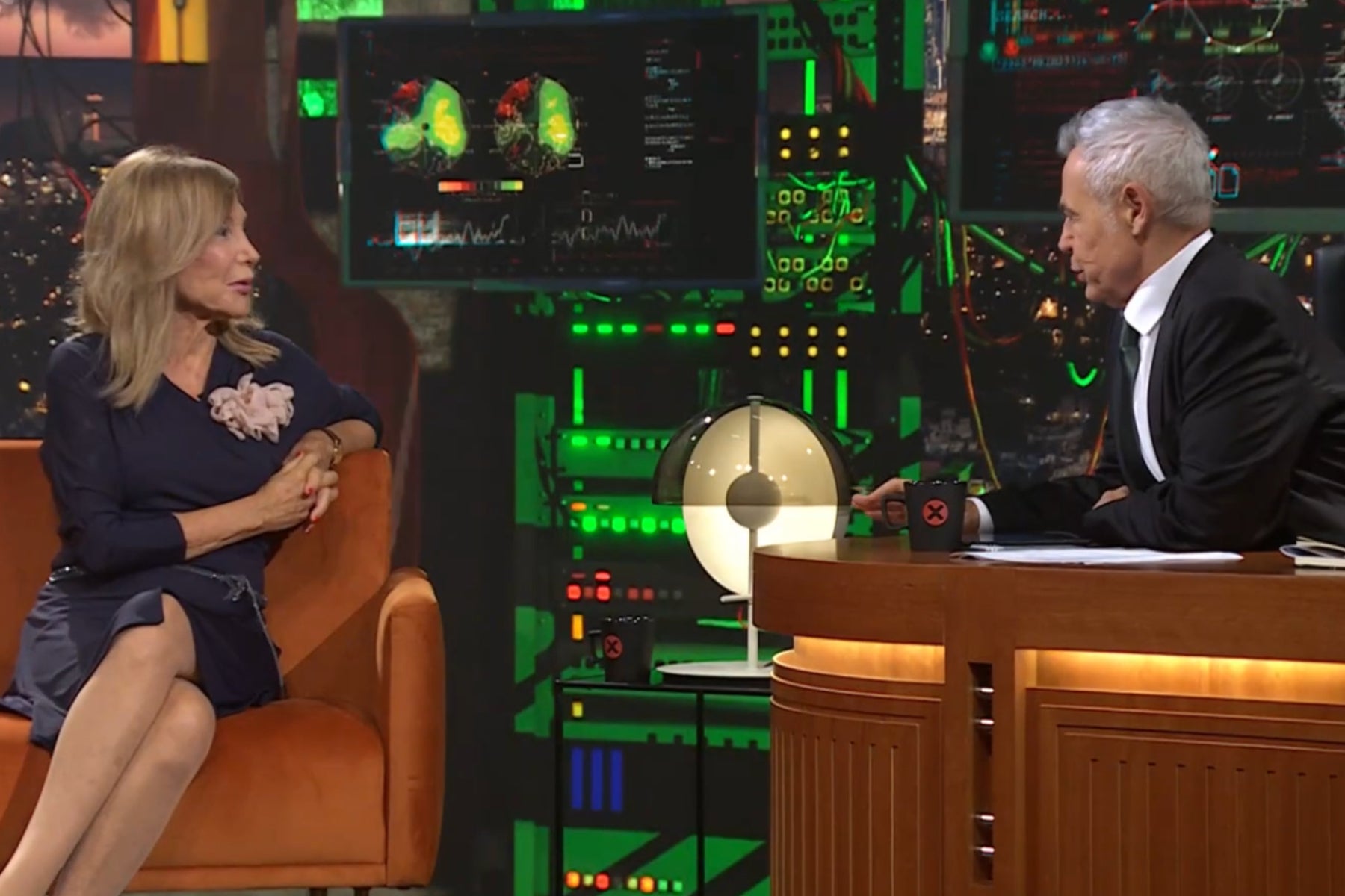 Jordi González y Pilar Eyre en el programa Col·lapse / 3Cat