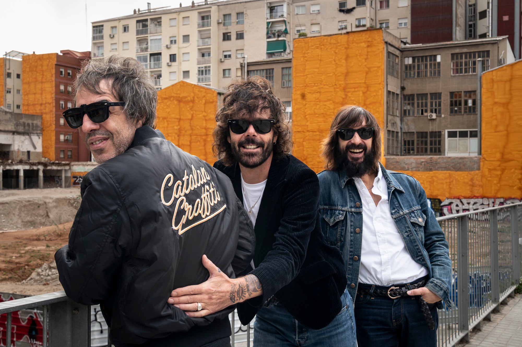 Marc Ros, Jesús Senra i Axel Pi, membres del grup musical Sidonie. Barcelona 13.11.2025 | Mireia Comas