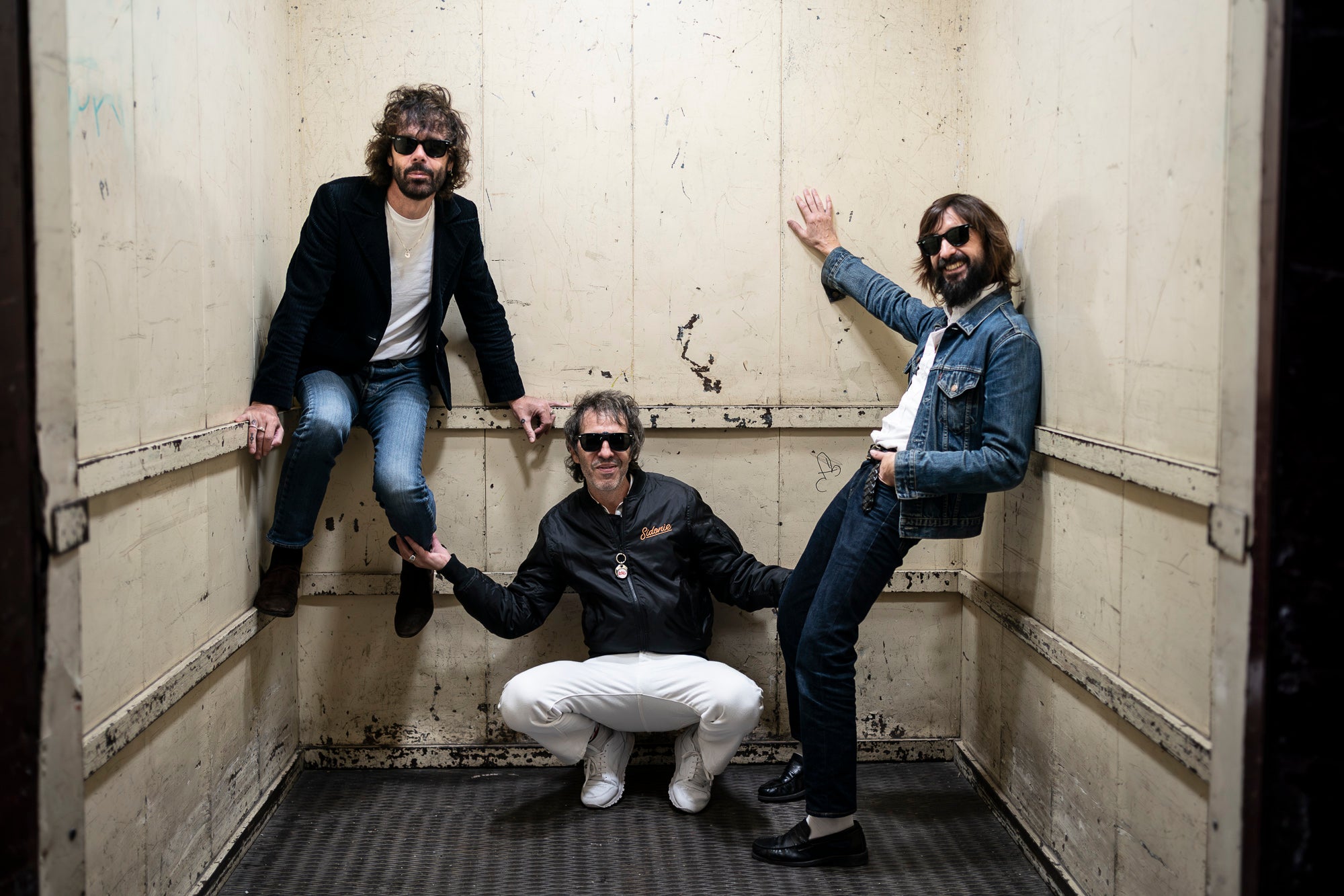 Marc Ros, Jesús Senra i Axel Pi, membres del grup musical Sidonie. Barcelona 13.11.2025 | Mireia Comas