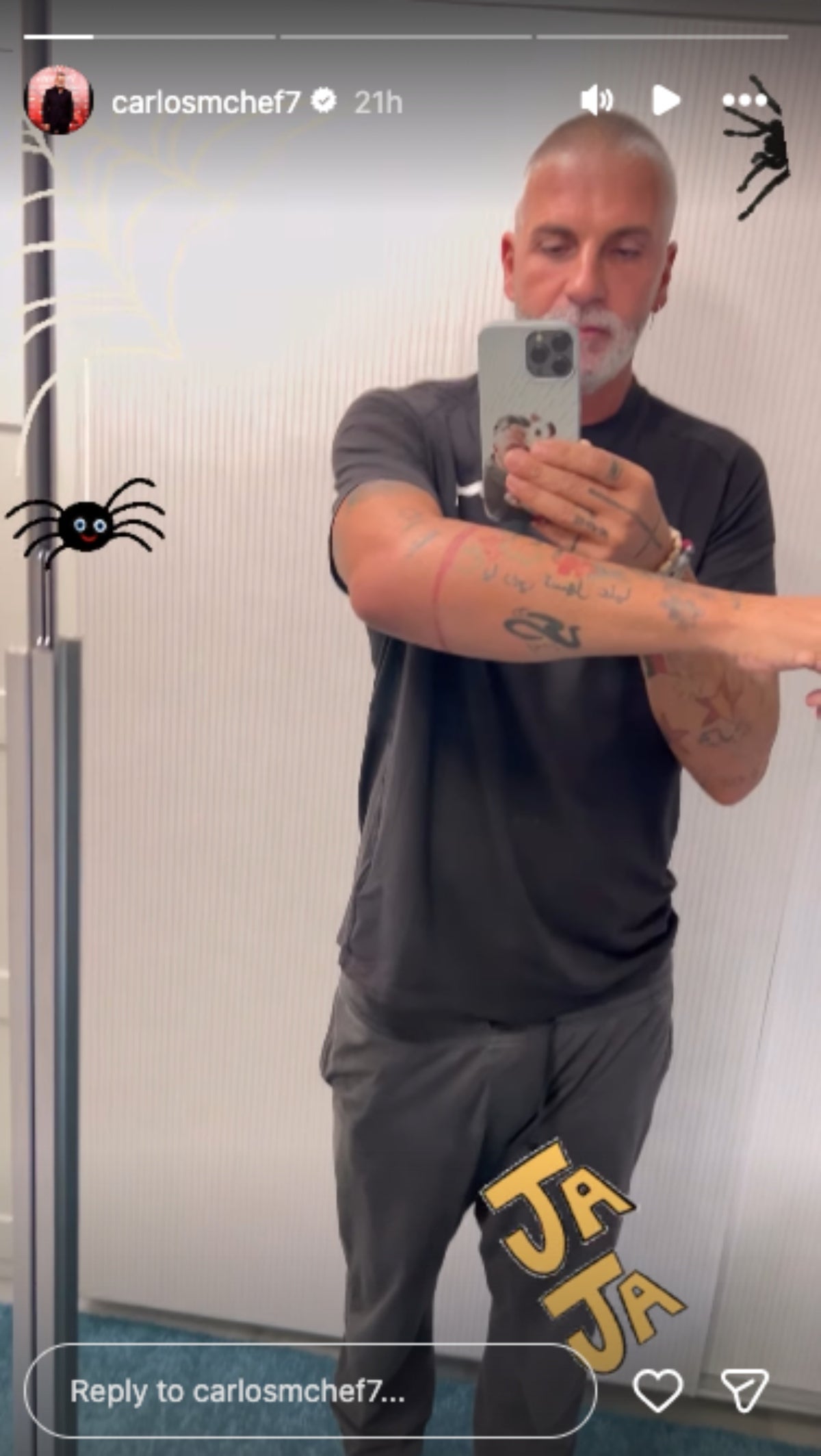 El concursant de Supervivientes revela el problema que ha patit amb una aranya | Instagram.