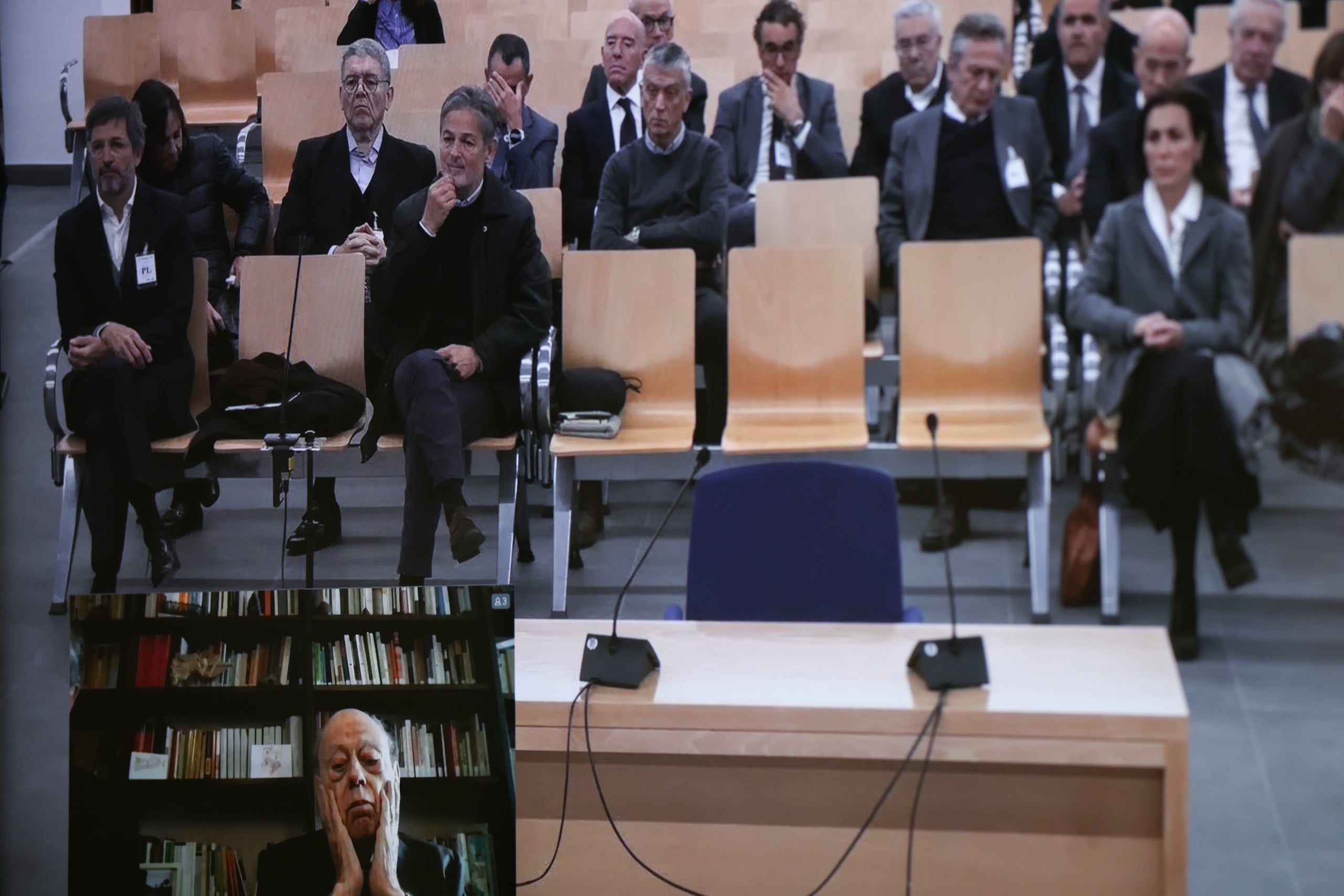 Fotografia a la pantalla de la Sala de Prensa de  l'Audiència Nacional,Alejandro Martínez Vélez / Europa Press