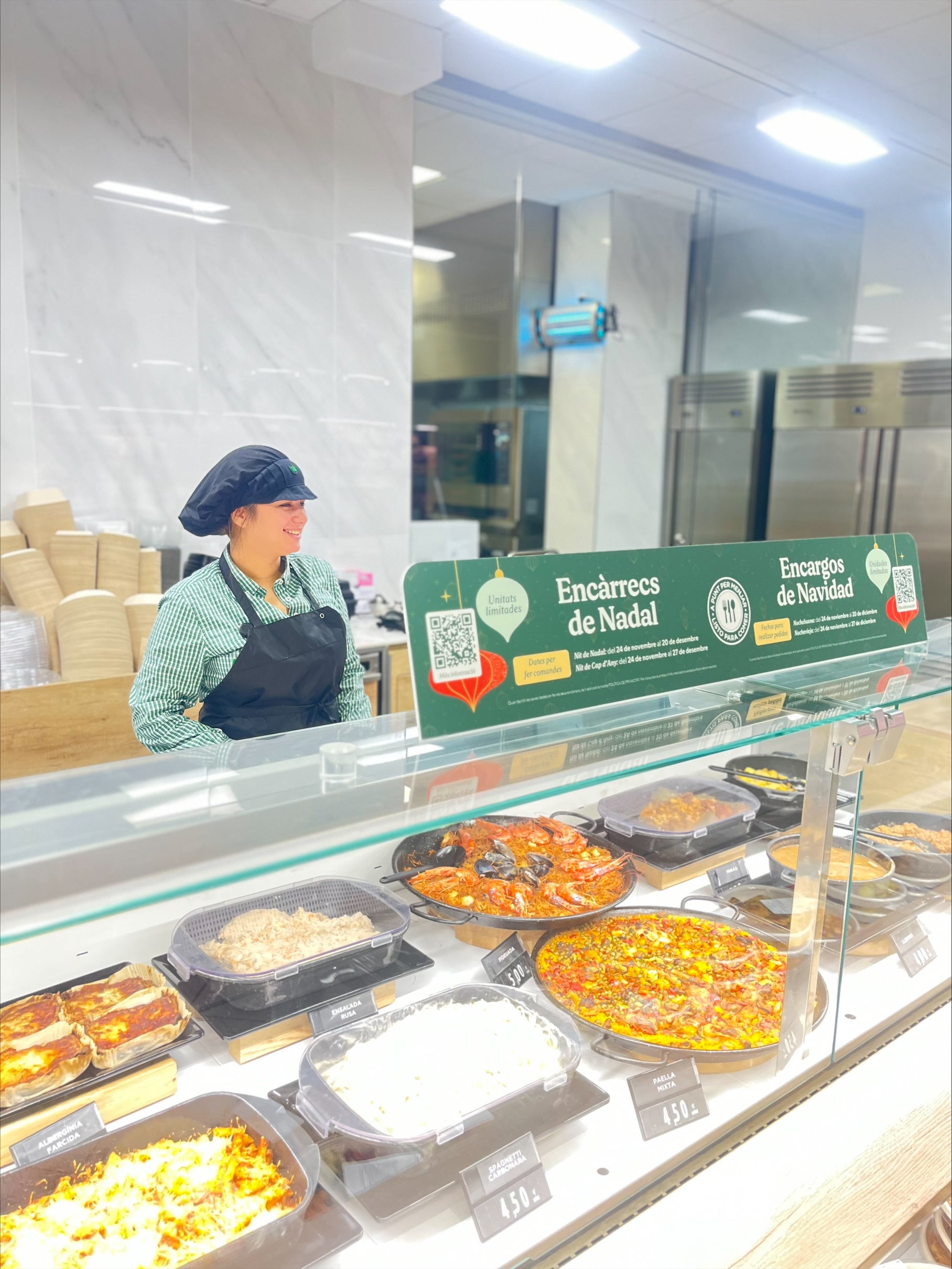 La secció 'A punt per menjar' de Mercadona, on es trobaran els plats nadalencs / Mercadona