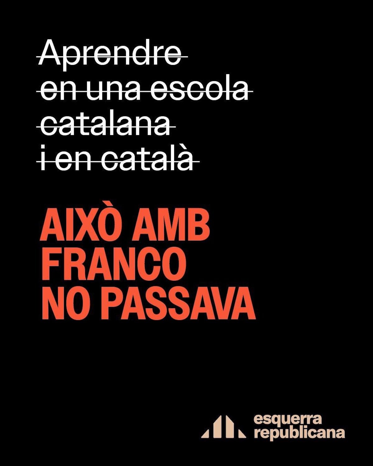 Campanya 'Això amb Franco no passava' d'ERC / ERC