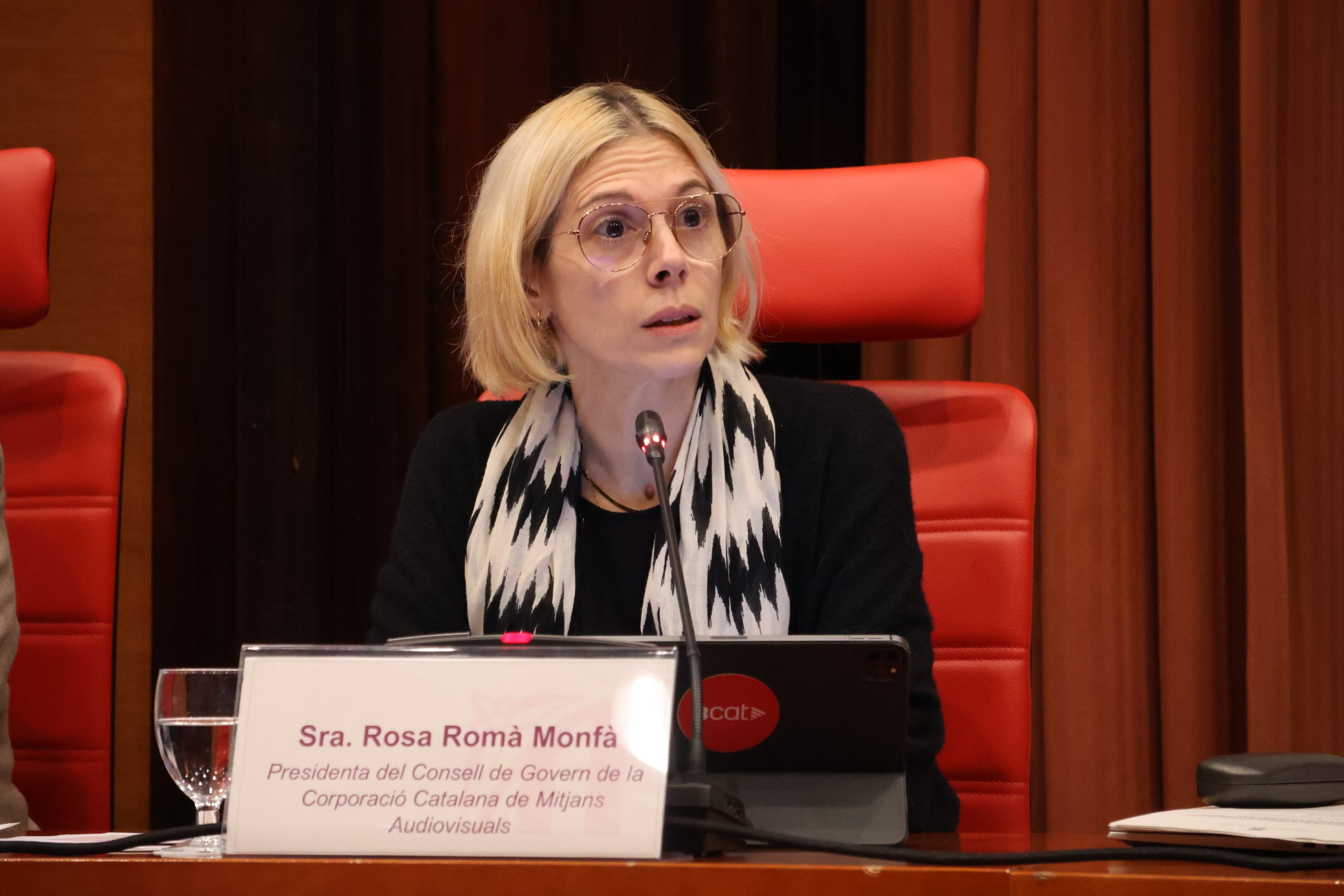 Rosa Romà, a la comissió de Control de la CCMA/Parlament