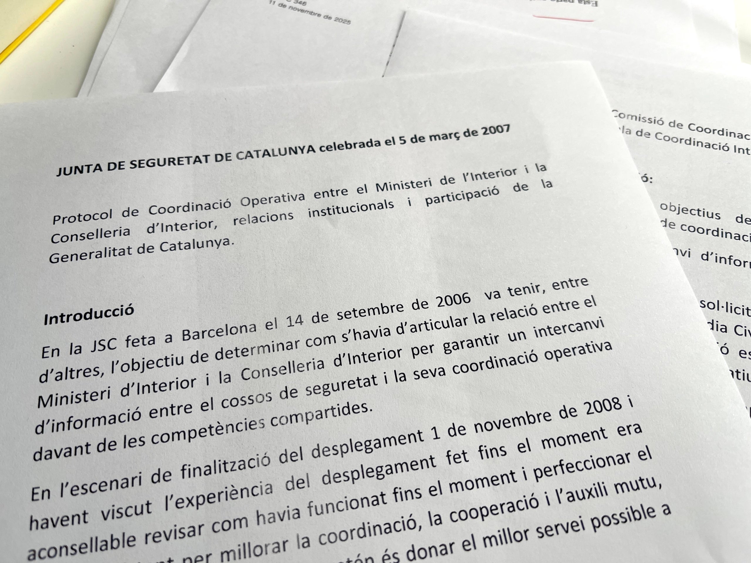 El protocolo de coordinación conjunta de Mossos, CNP y Guardia Civil/QS