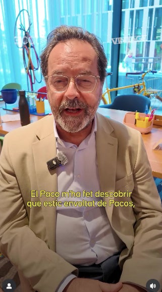 L'Abel Folk aplaudeix tot el que li ha fet aprendre el personatge del Paco - Instagram