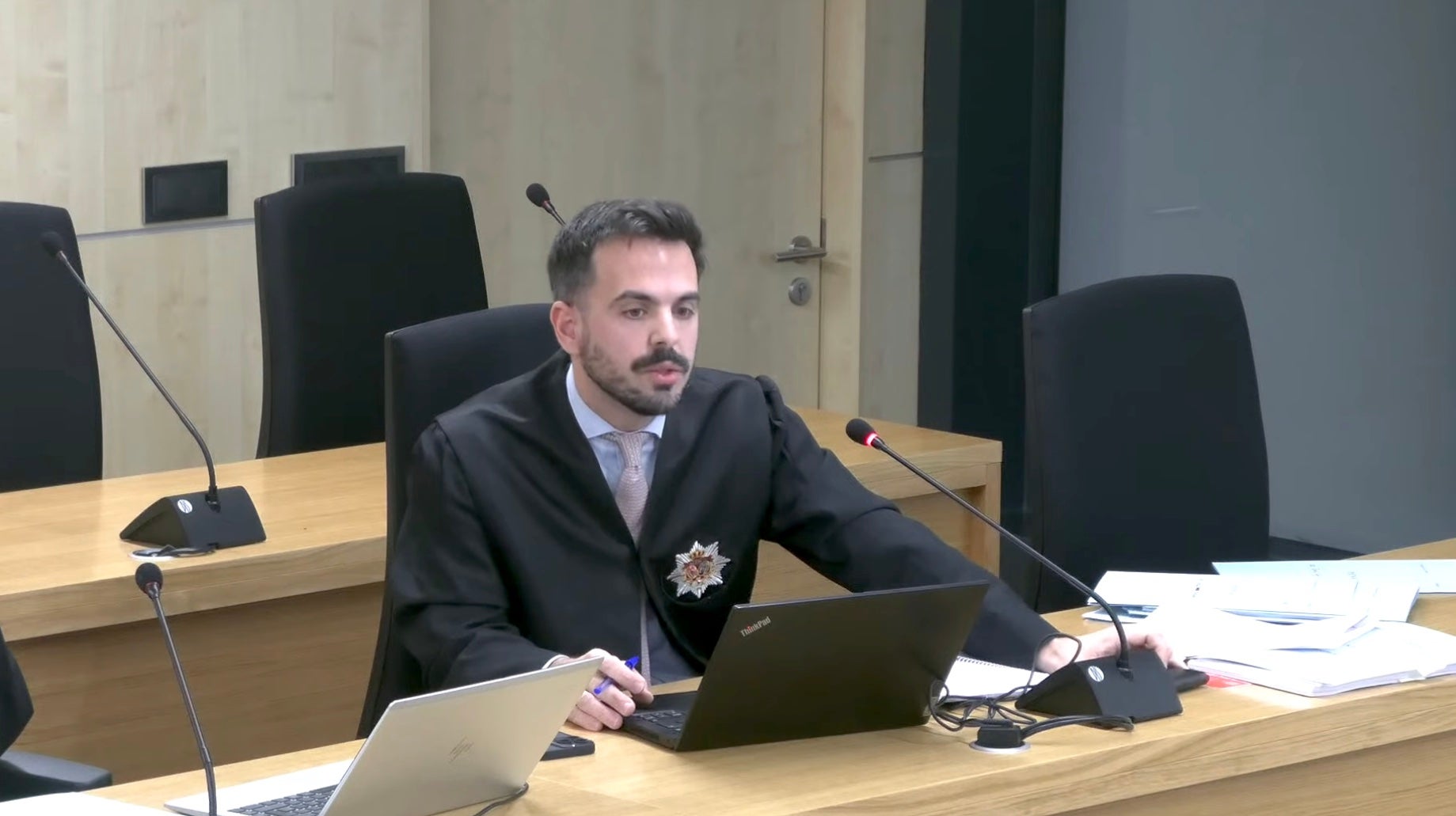 L'advocat de l'Estat, Juan Ignacio Ocio, en un moment de la seva intervenció/QS