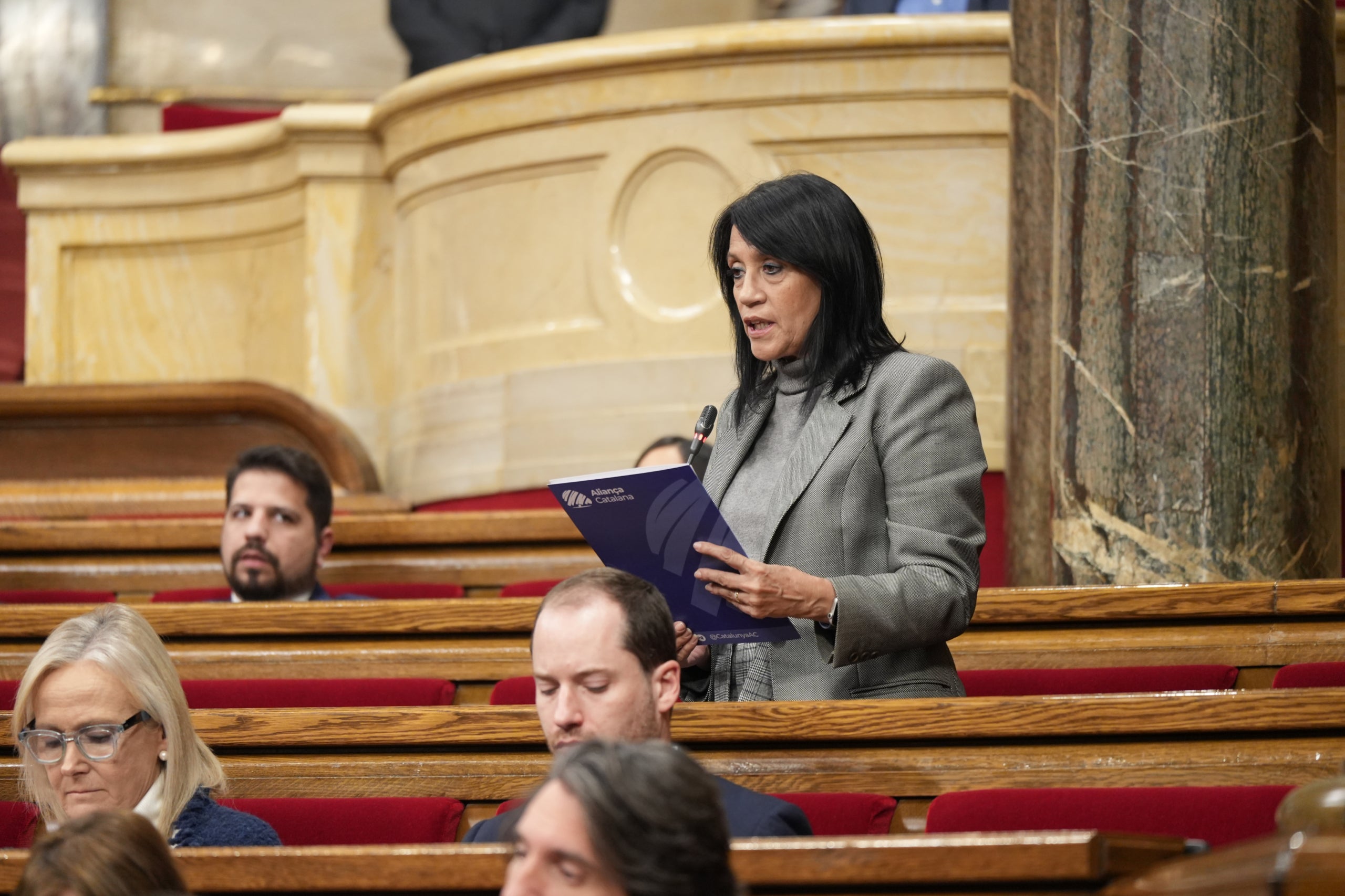 Rosa Maria Soberana d'Aliança a la sessió de control/Bernat Vilaró