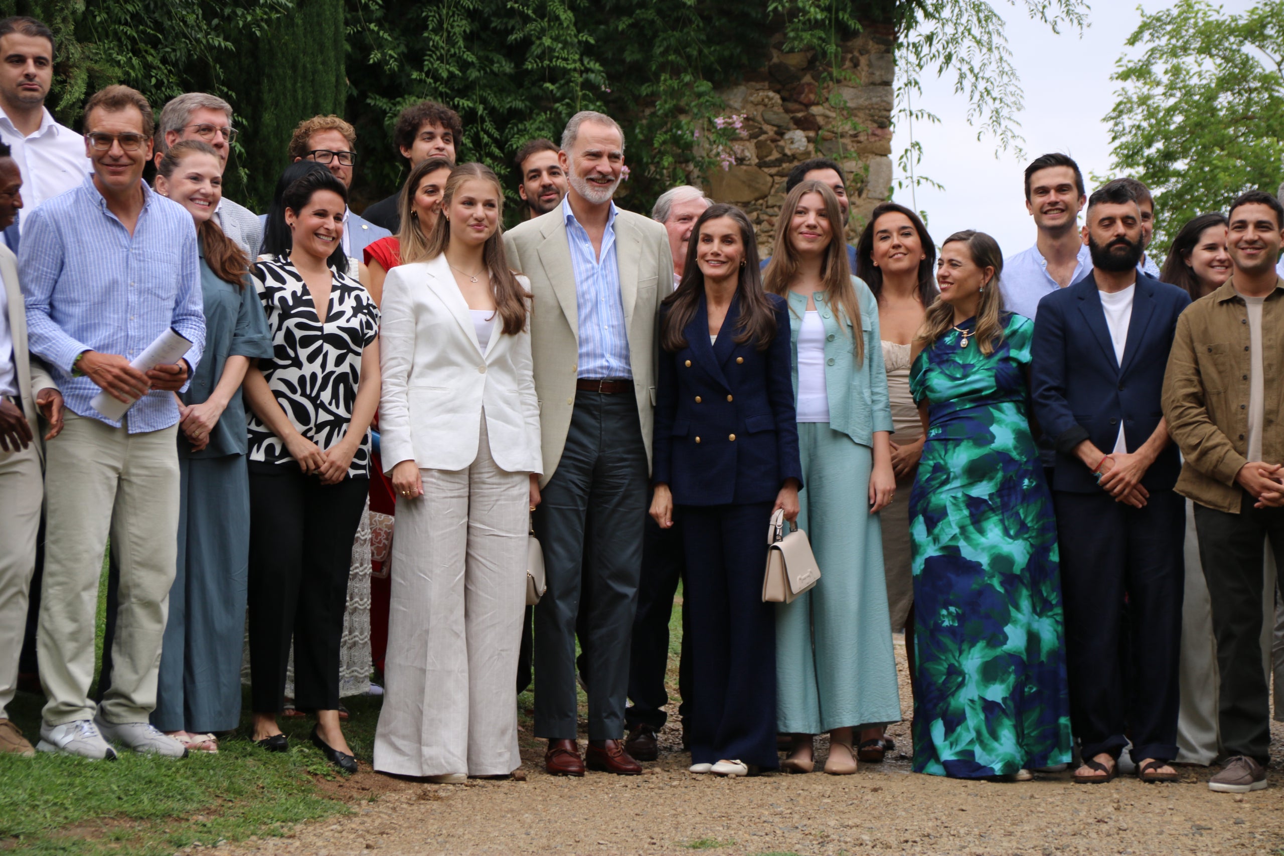 La família borbònica espanyola a Sant Martí Vell el 24 de juliol/Ariadna Reche/ACN