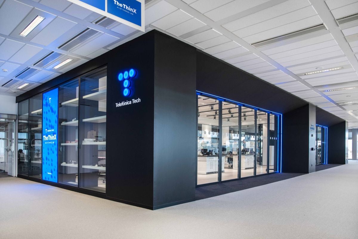 El laboratori The ThinX a Madrid que Tefónica Tech va posar en marxa en 2021 per a consolidar-se com a líder de la digitalització / Servimedia