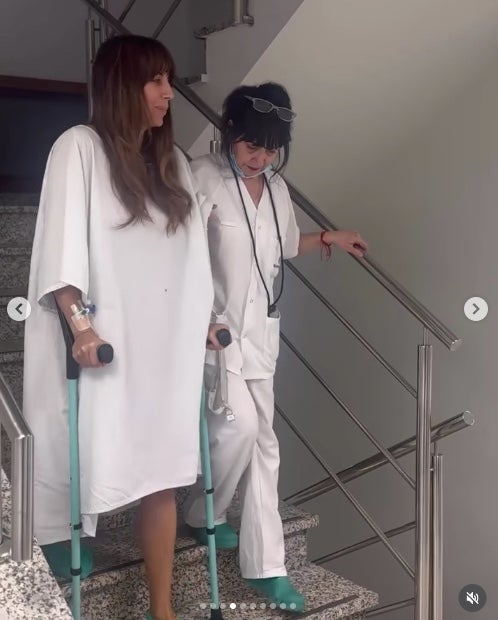 Almudena Cid ha patit per tornar a baixar escales - Instagram