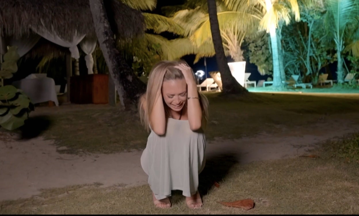 Almudena esclata després de veure les imatges de Darío | Telecinco