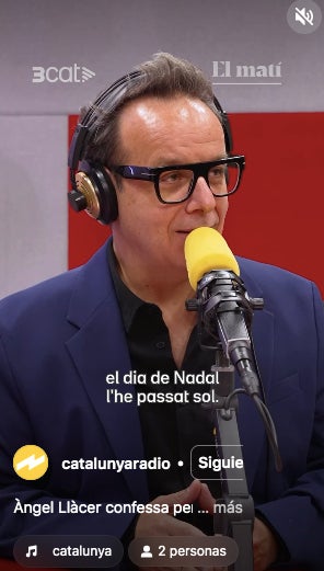 Àngel Llàcer confessa per què ha estat vuit anys sol durant el dia de Nadal - Instagram