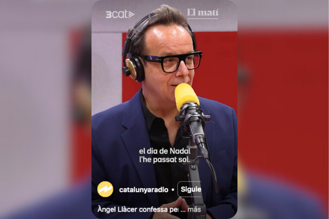 Àngel Llàcer confessa per què passa el Nadal sol - Instagram