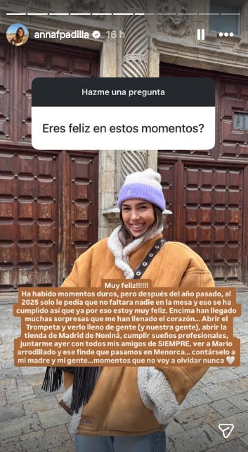 Anna Ferrer reconeix que ha tingut moments durs - Instagram