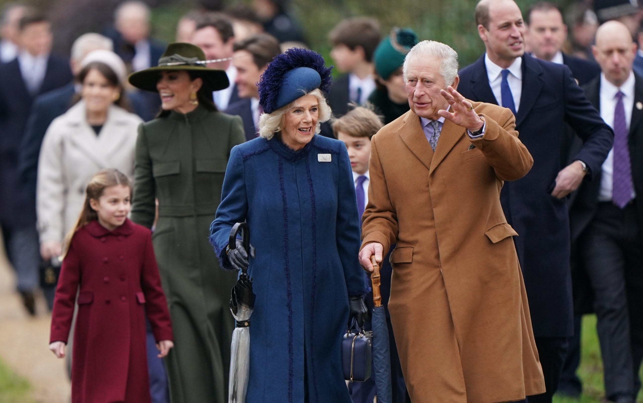 Carles d'Anglaterra, Camil·la, Guillem, Kate Middleton i els fills a Sandringham | Europa Press