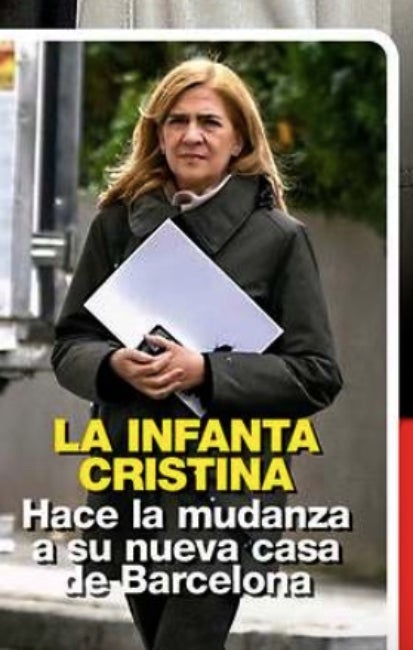 Cristina de Borbó es trasllada a Barcelona - Diez Minutos
