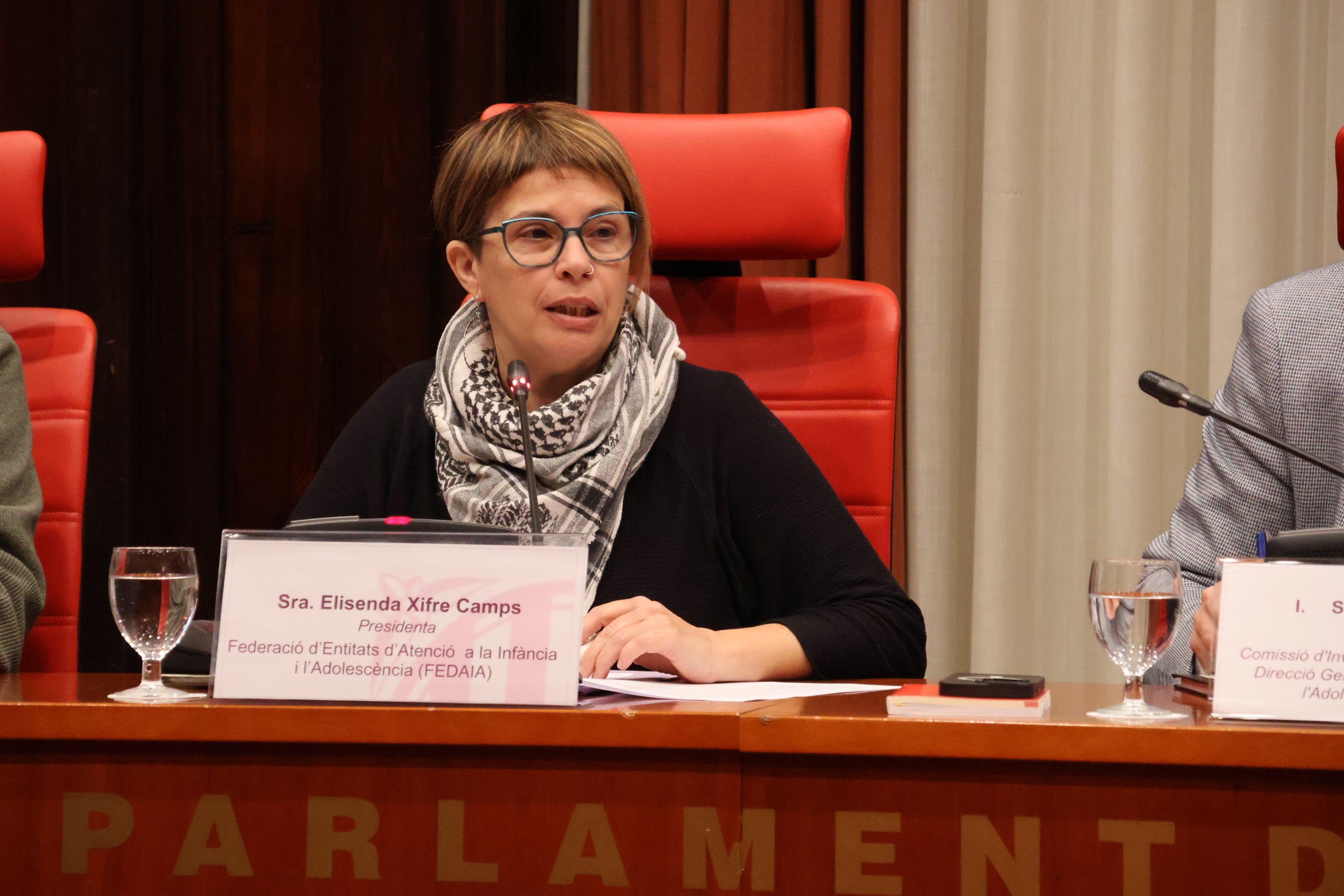 Elisenda Xifré, de la Federación de Entidades de Atención y Educación a la infancia/Parlament