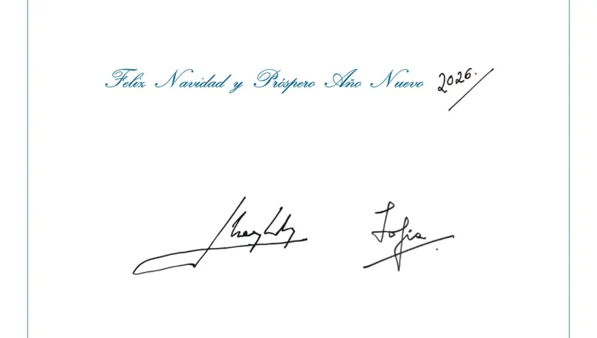 Els emèrits continuen signant junts les postals de Nadal - Casa Reial