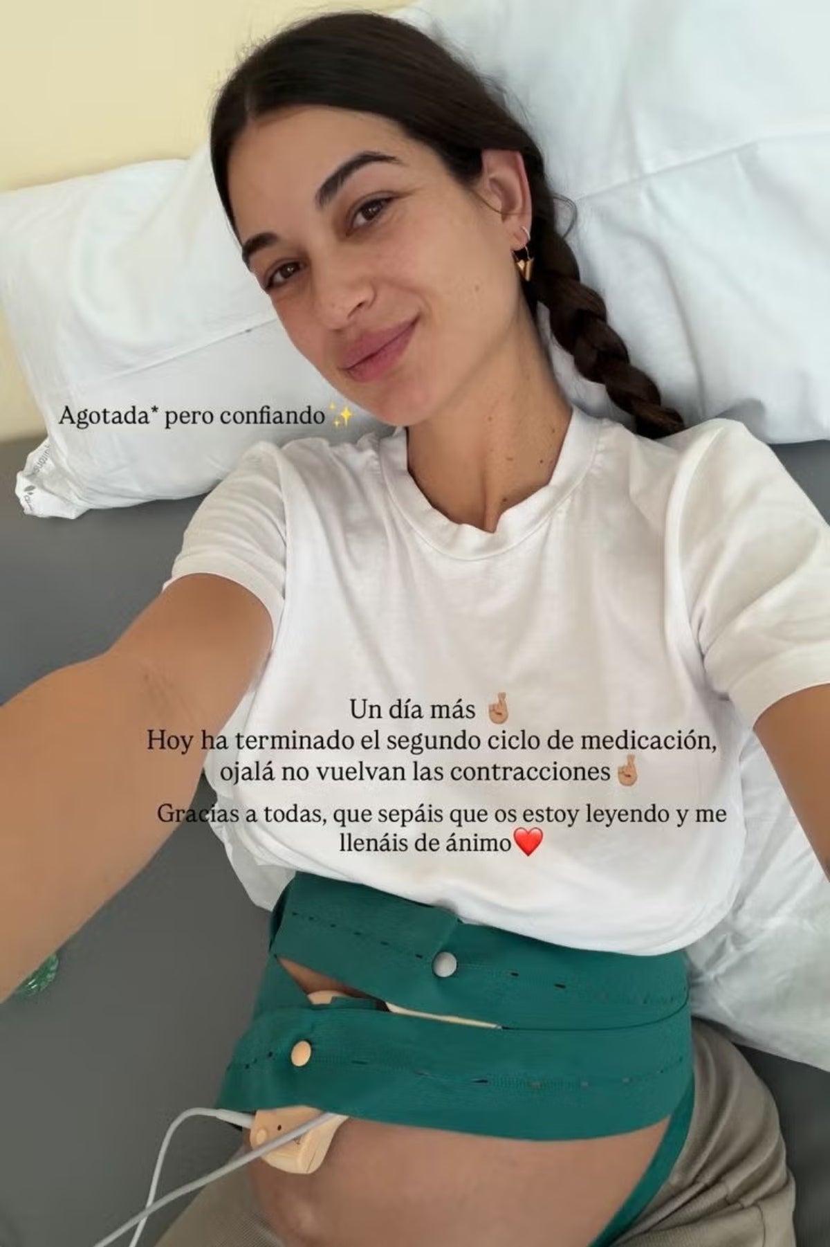 Estela Grande actualitza el seu estat des de l'hospital en plena recta final de l'embaràs | Instagram