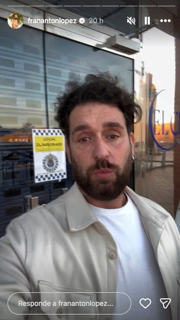 Fran Antón denuncia que hagin clausurat el seu local - Instagram