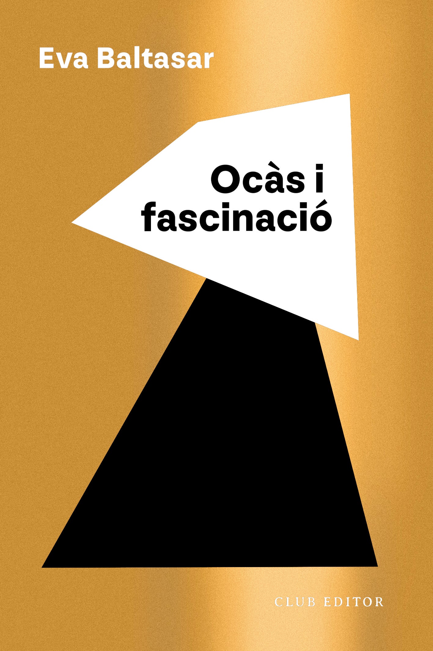 La coberta de la novel·la 'Ocàs i fascinació', d'Eva Baltasar / Club Editor