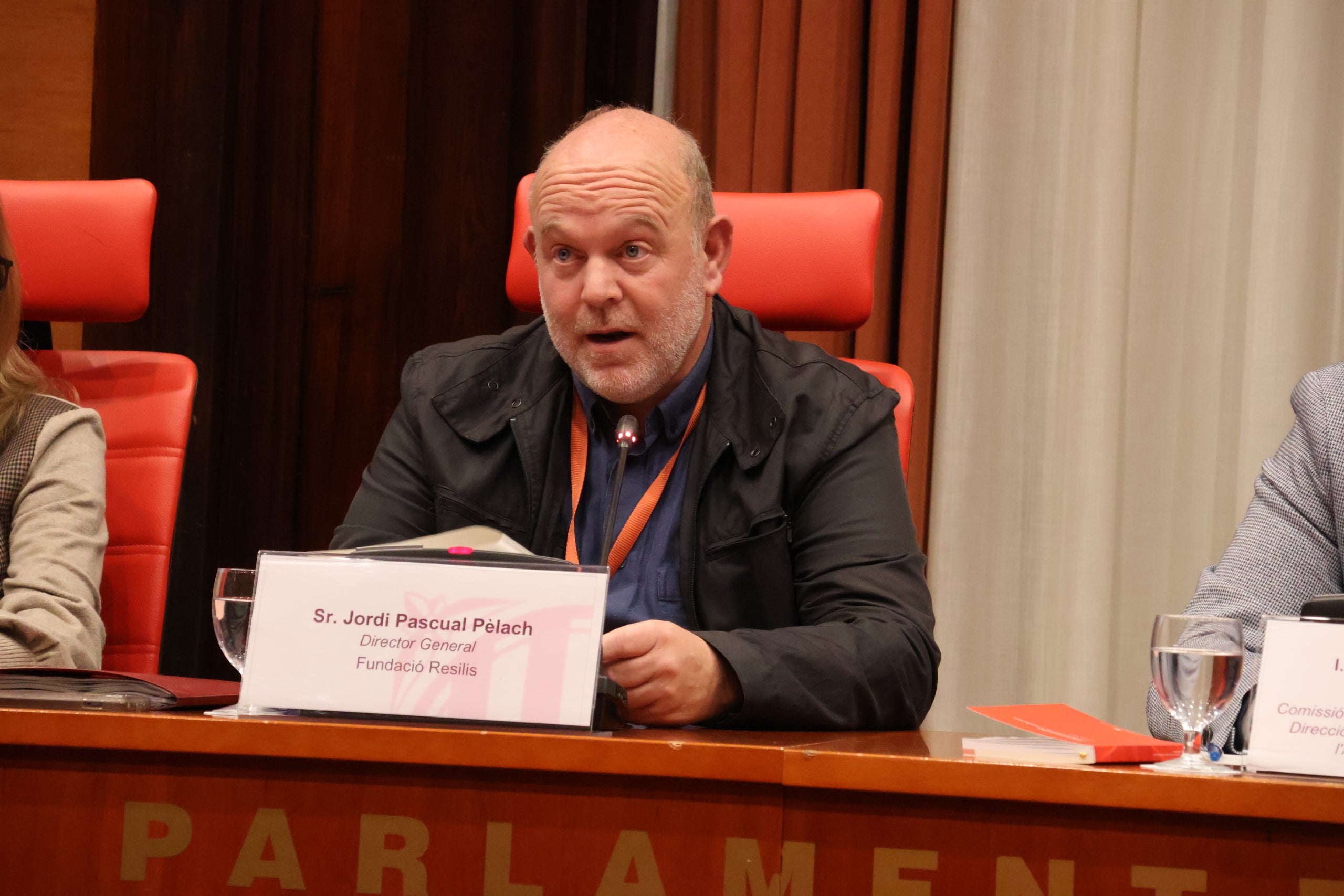 Jordi Pascual, en un momento de su comparecencia/Parlamento