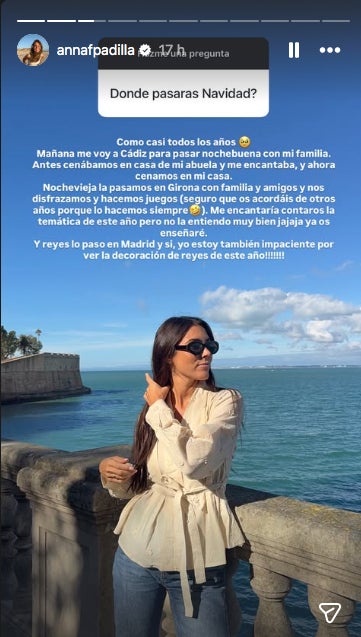 La influencer passarà part del Nadal a Girona - Instagram