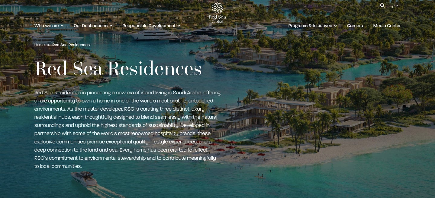 La parella ha escollit un complex de superluxe - The Red Sea Residences