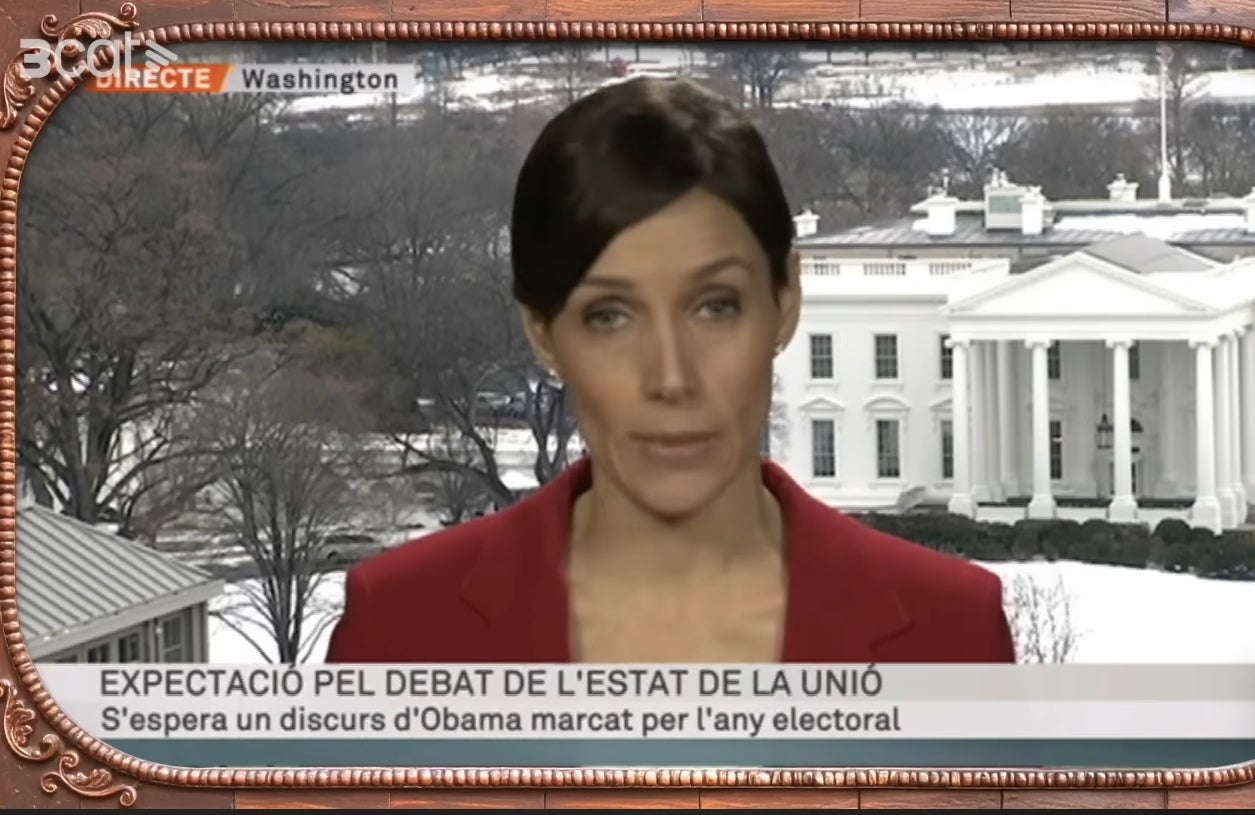 La primera connexió en directe de Raquel Sans a Washington | 3Cat.