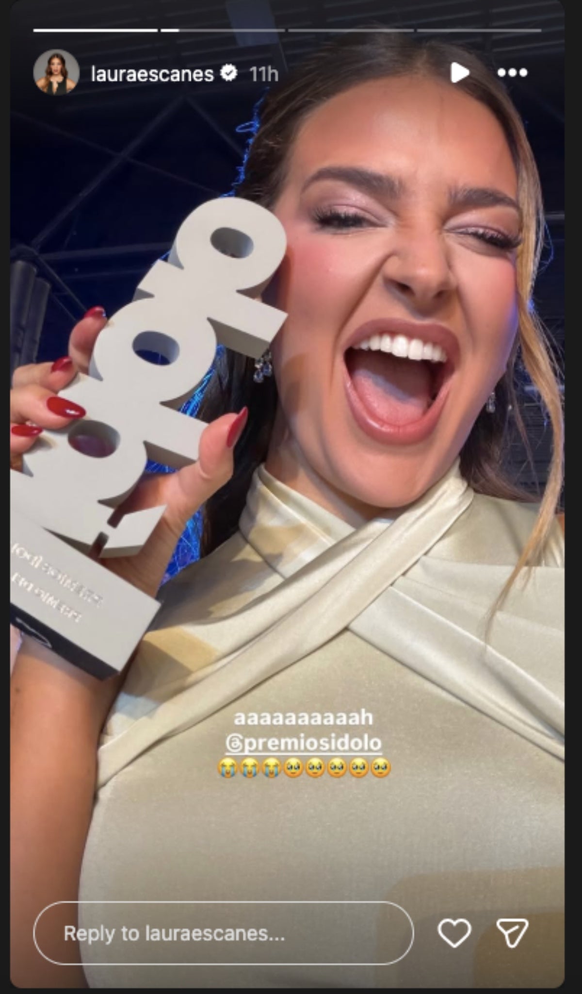 Laura Escanes guanya un premi als Ídolo 2025 | Instagram