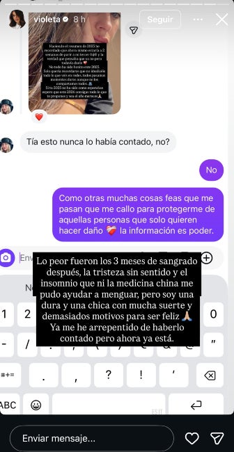 Parlar obertament de l'avortament pot ajudar-la a superar-ho - Instagram