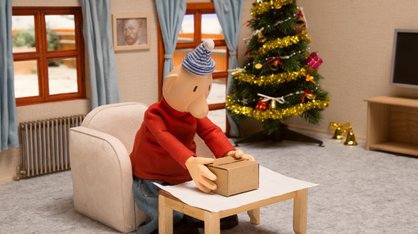 Fotograma de la projecció d'En Pat i en Mat a l'hivern. Foto: Cedida 