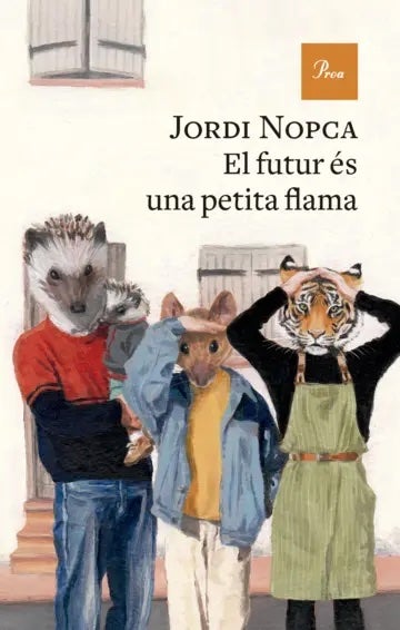 Coberta de la novel·la 'El futur és una petita flama', de Jordi Nopca (Proa)