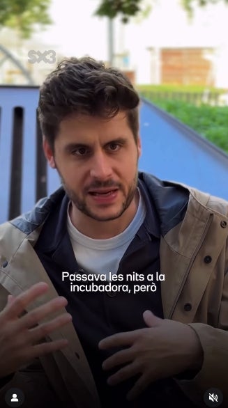 Roger Escapa parla del fill prematur en una entrevista al SX3 - Instagram